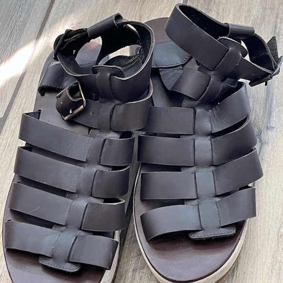 A.P.C. Dark Brown Cesar Sandals 40 - Picture 6 of 7